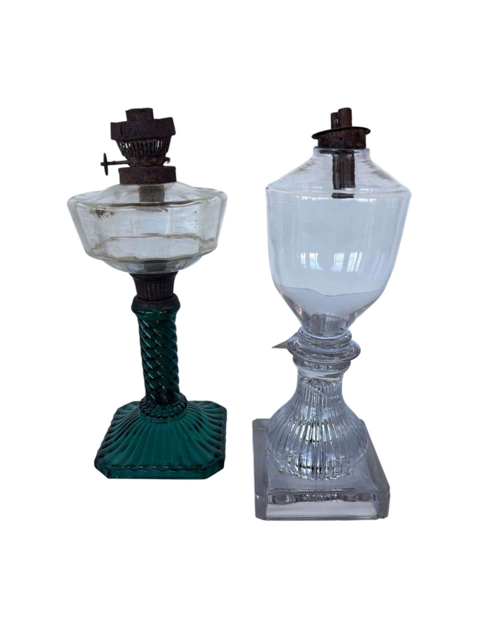 Antique & Prohibition Era English Oil Lamps (1 of 8)