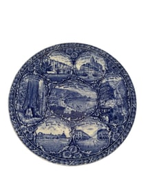 Antique Rowland & Marsellus Transferware Touring Plate