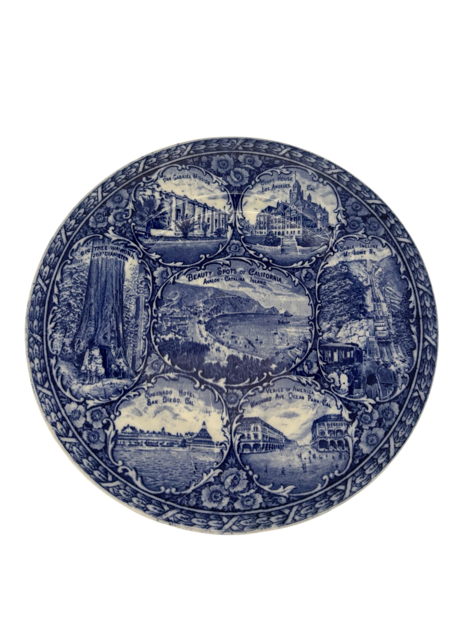 Antique Rowland & Marsellus Transferware Touring Plate (1 of 5)