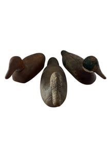 Collection of Antique Carved Duck Decoys