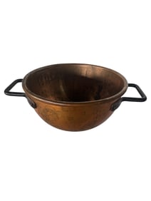 Antique Copper Cauldron or Candy Kettle