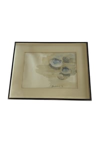 Framed Water Color by Sunderland