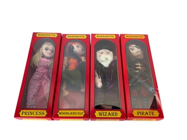 Set of Four Vintage Marionettes