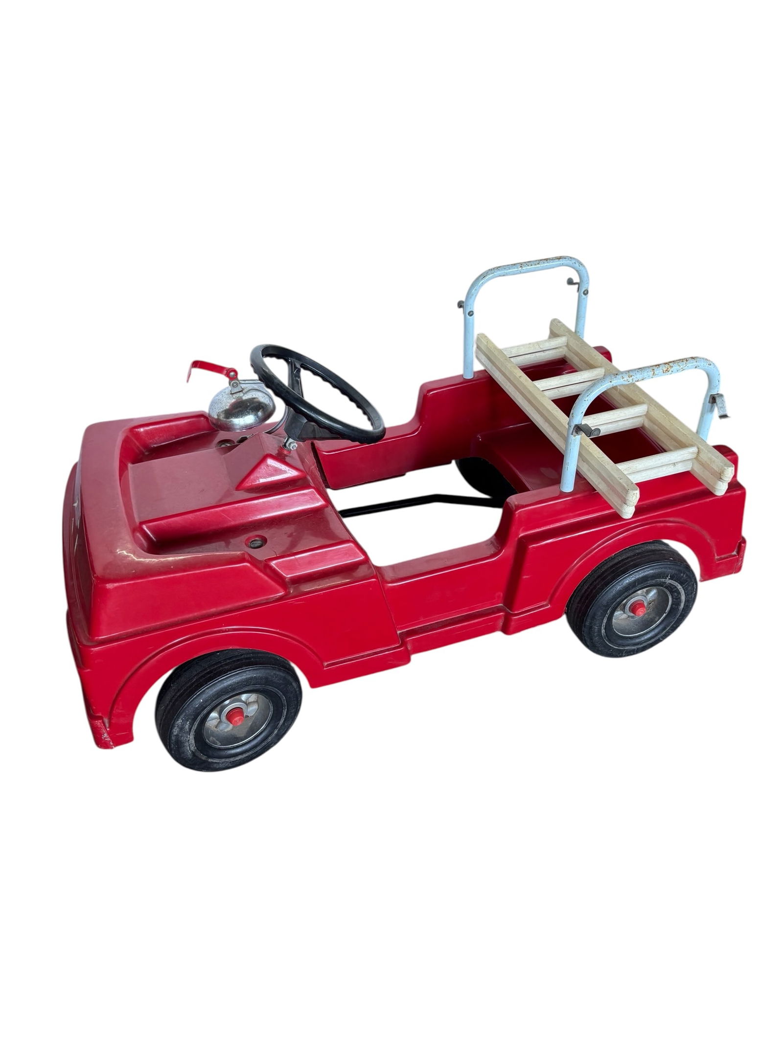 Pedal-Powered Fire Truck with Ladders Toy (1 of 14)
