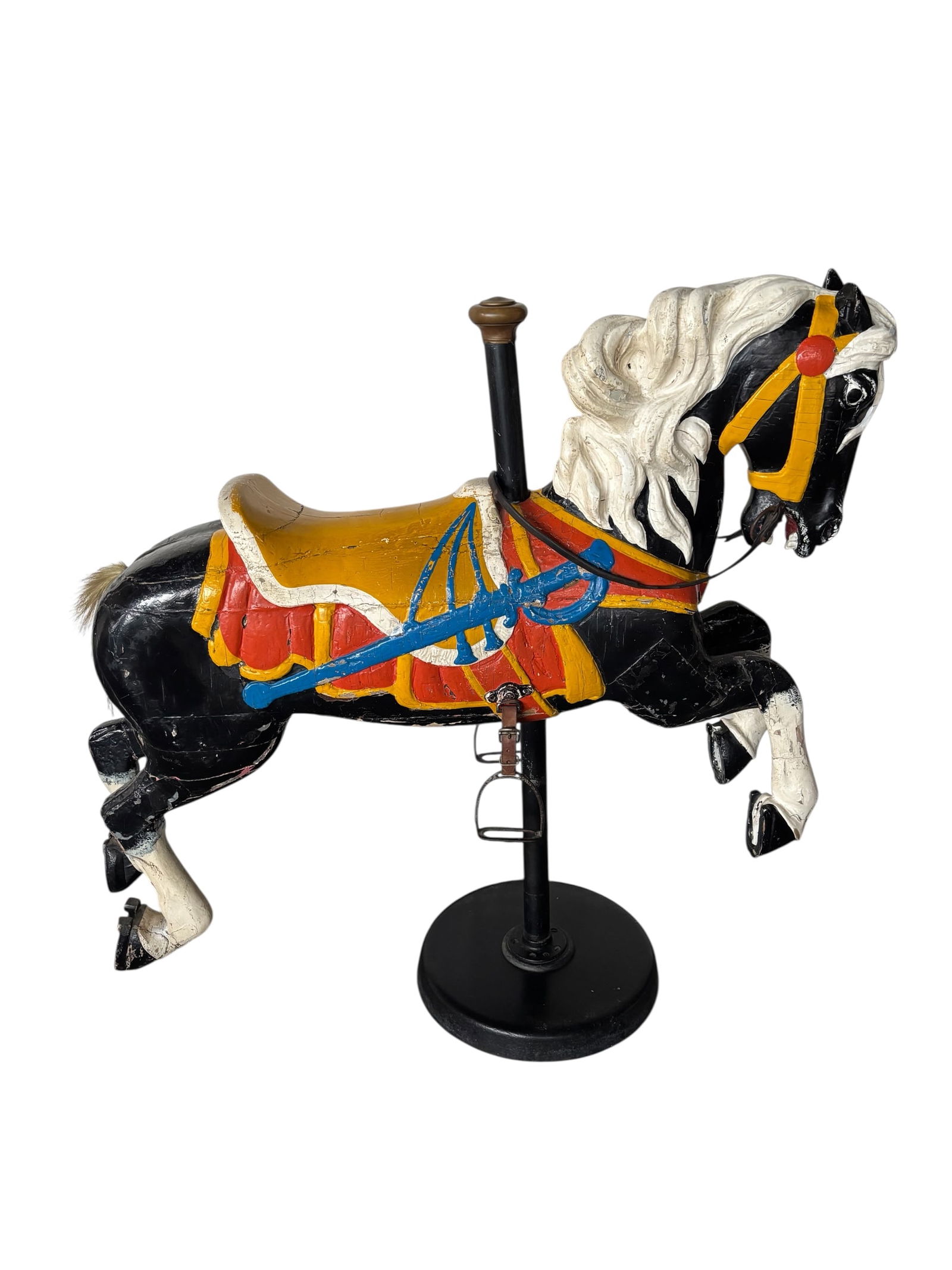 Antique Amusement Ride Carousel Horse Mounted (1 of 20)