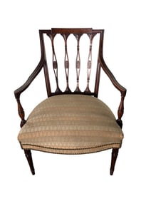 Antique Hepplewhite Style Arm Chair