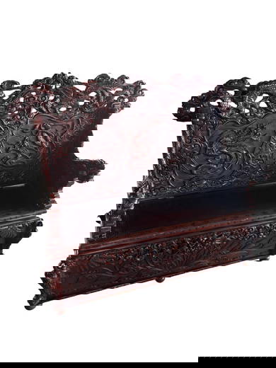 Antique Japanese "Meiji Period" Style Monk's Bench