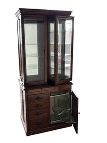 Antique Oak Dental Cabinet