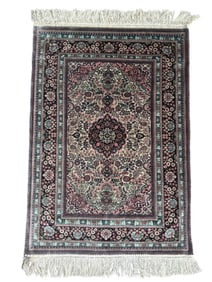 Contemporary Silk Qum Rug