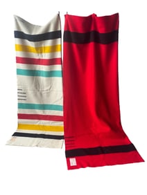 Two Hudson's Bay Vintage Point Blankets
