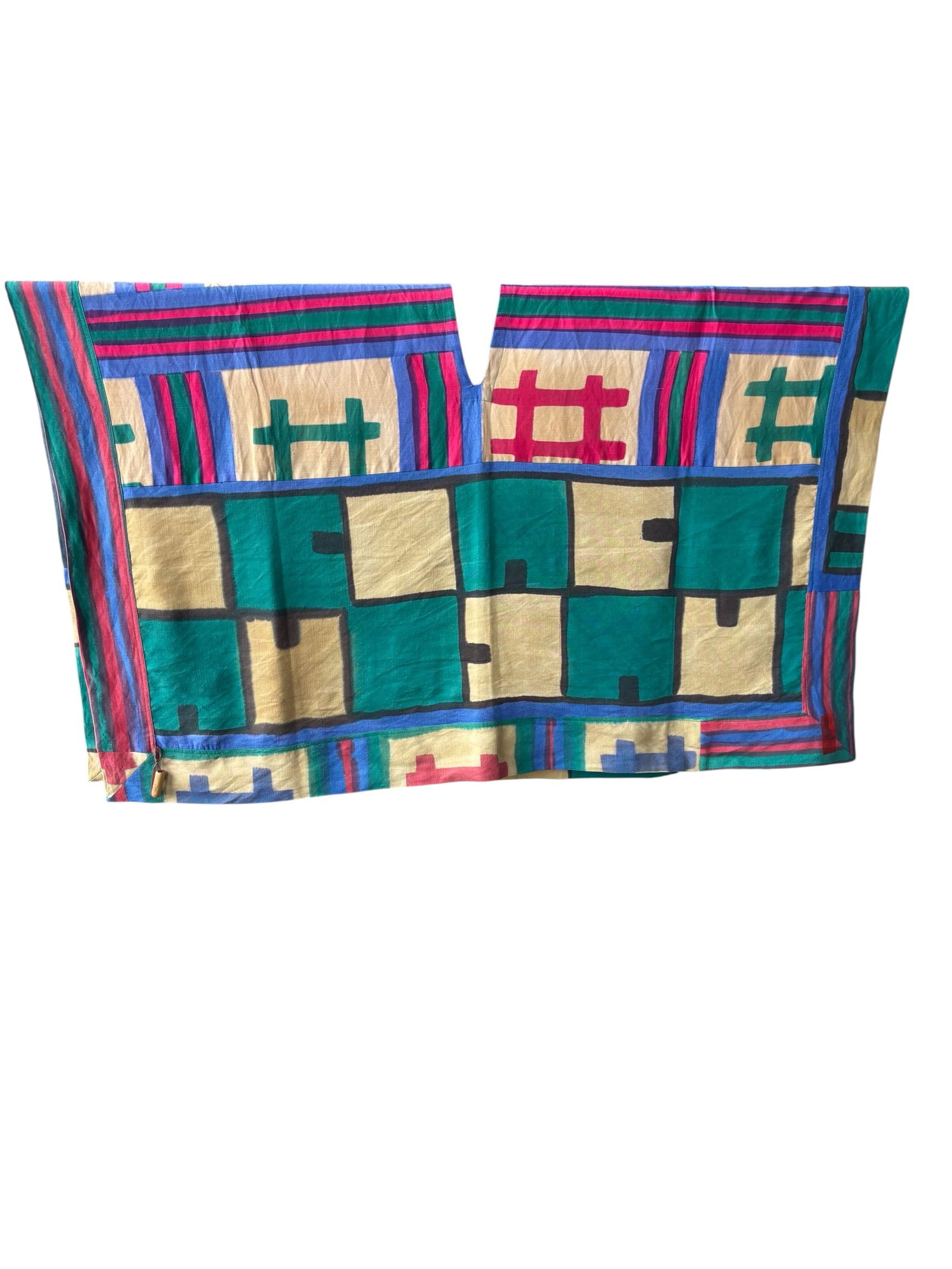 "Art of the Kimono" Abstract Poncho (1 of 8)