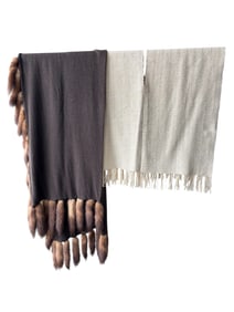 Vintage Adrienne Landau Cashmere & Mink Wrap & More