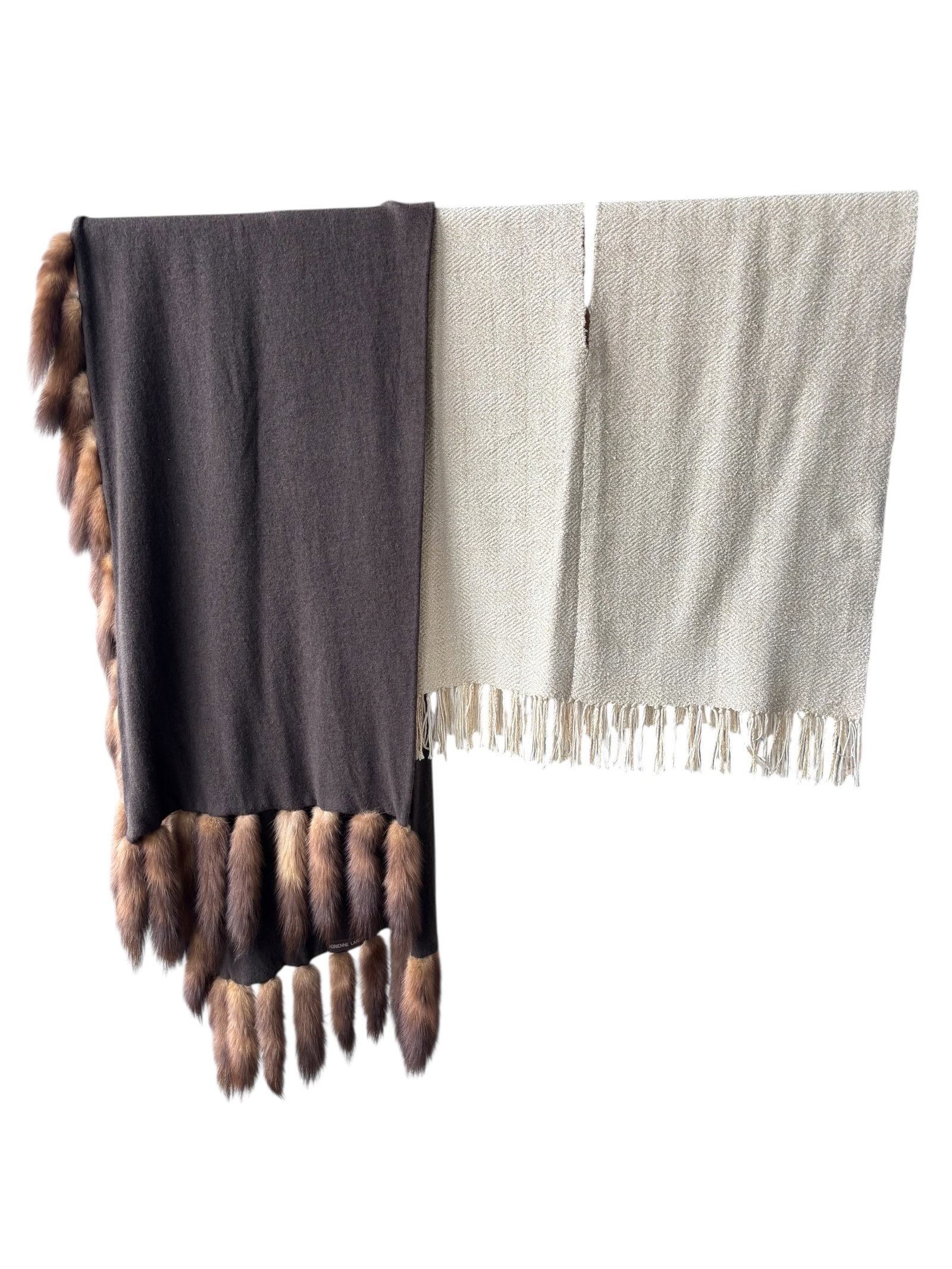 Vintage Adrienne Landau Cashmere & Mink Wrap & More (1 of 11)