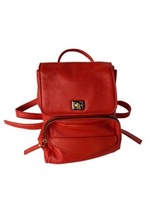 Vintage Firenze "Top Handle" Orange Backpack