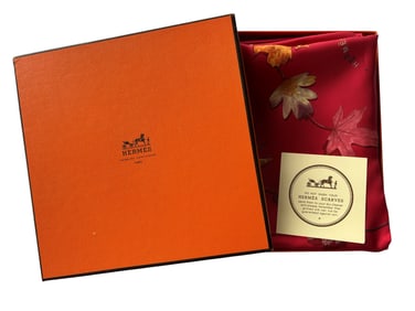 Hermes Paris "A Walk In The Park" Carre 90 Scarf