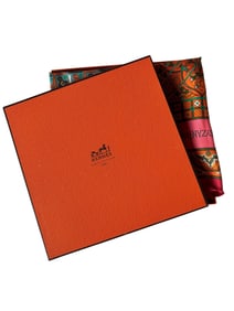 Hermes Paris "Ciels Byzantins" Carre 90 Silk Scarf