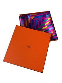 Hermes Paris "Le Fil d'Ariane" Carre 90 Silk Scarf
