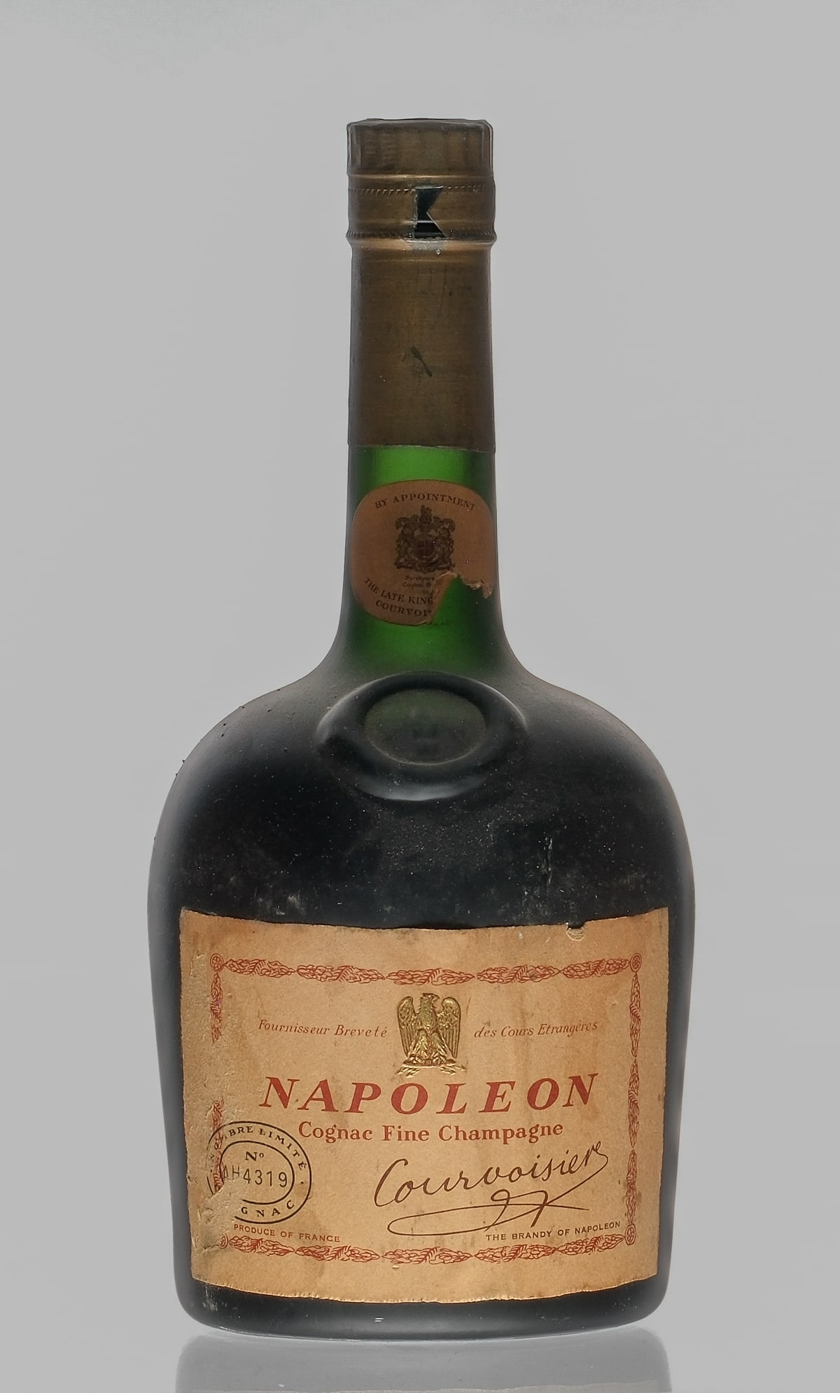Courvoisier Napoleon Cognac Vintage: Description Limited No. AH4319. Labels and foil exhibit losses. Dusty Estate Find Cognac Courvoisier France 1 74cl