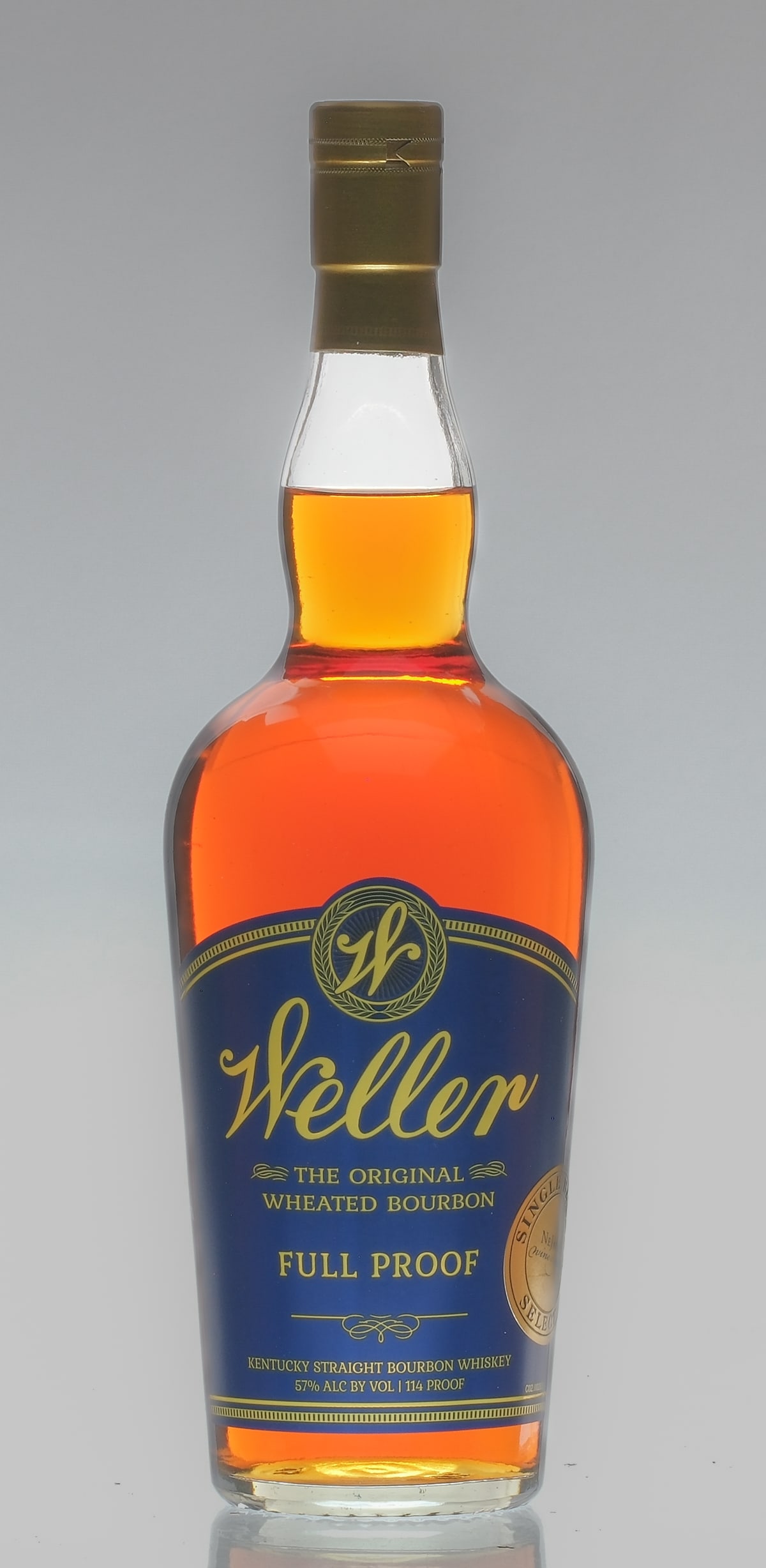 Weller Private Barrel Select Full Proof 2022: Description Single Barrel Select by NeJaime's Wine & Spirits. 57% ALC/VOL. 114 proof. Full Proof. Label and foil excellent. Whiskey Bourbon Buffalo Trace USA Kentucky 2022 1 750ml