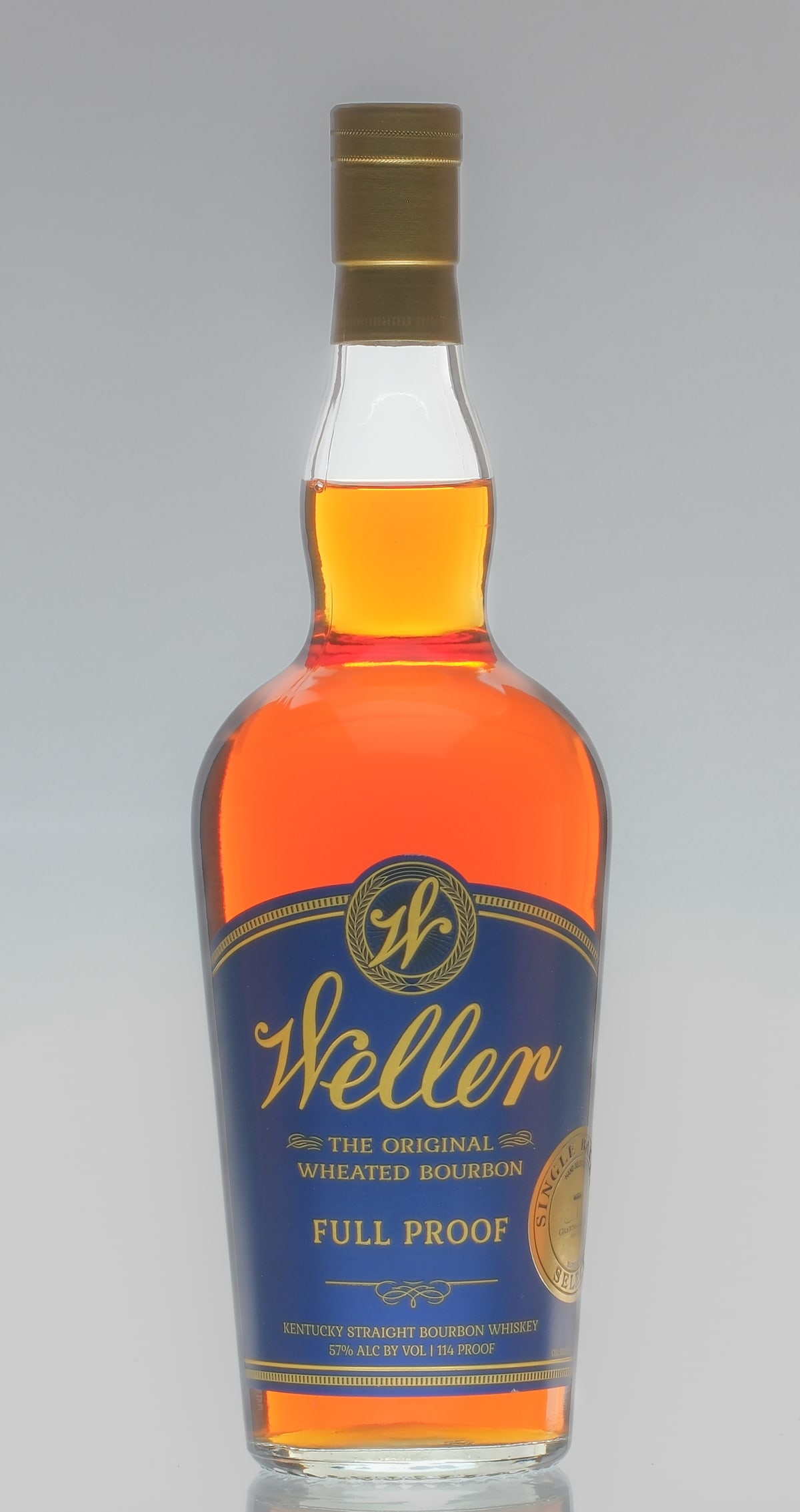 Weller Private Barrel Select Full Proof 2022: Description Single Barrel Select by Greens Farms Spirit Shop. 57% ALC/VOL. 114 proof. Full Proof. Label and foil excellent. Whiskey Bourbon Buffalo Trace USA Kentucky 2022 1 750ml