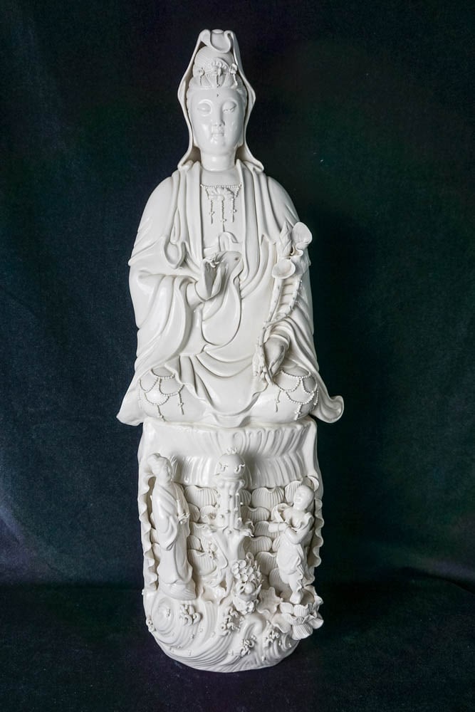 MONUMENTAL CHINESE GUANYIN BLANC DE CHINE (1 of 8)
