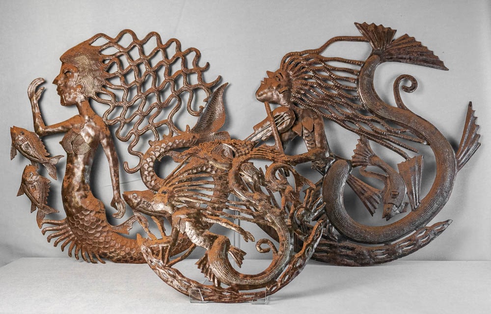 HAITIAN STEEL DRUM FANTASY WALL PLAQUES (1 of 4)