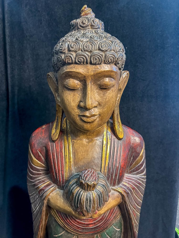LARGE THAI WOOD BUDDHA (1 of 4)