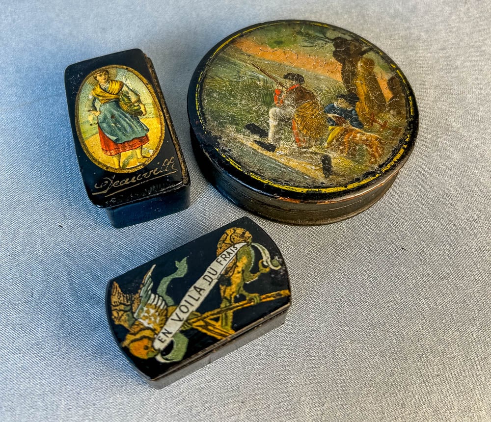FRENCH REVOLUTION SNUFF BOXES 3 STYLES 1865 (1 of 4)