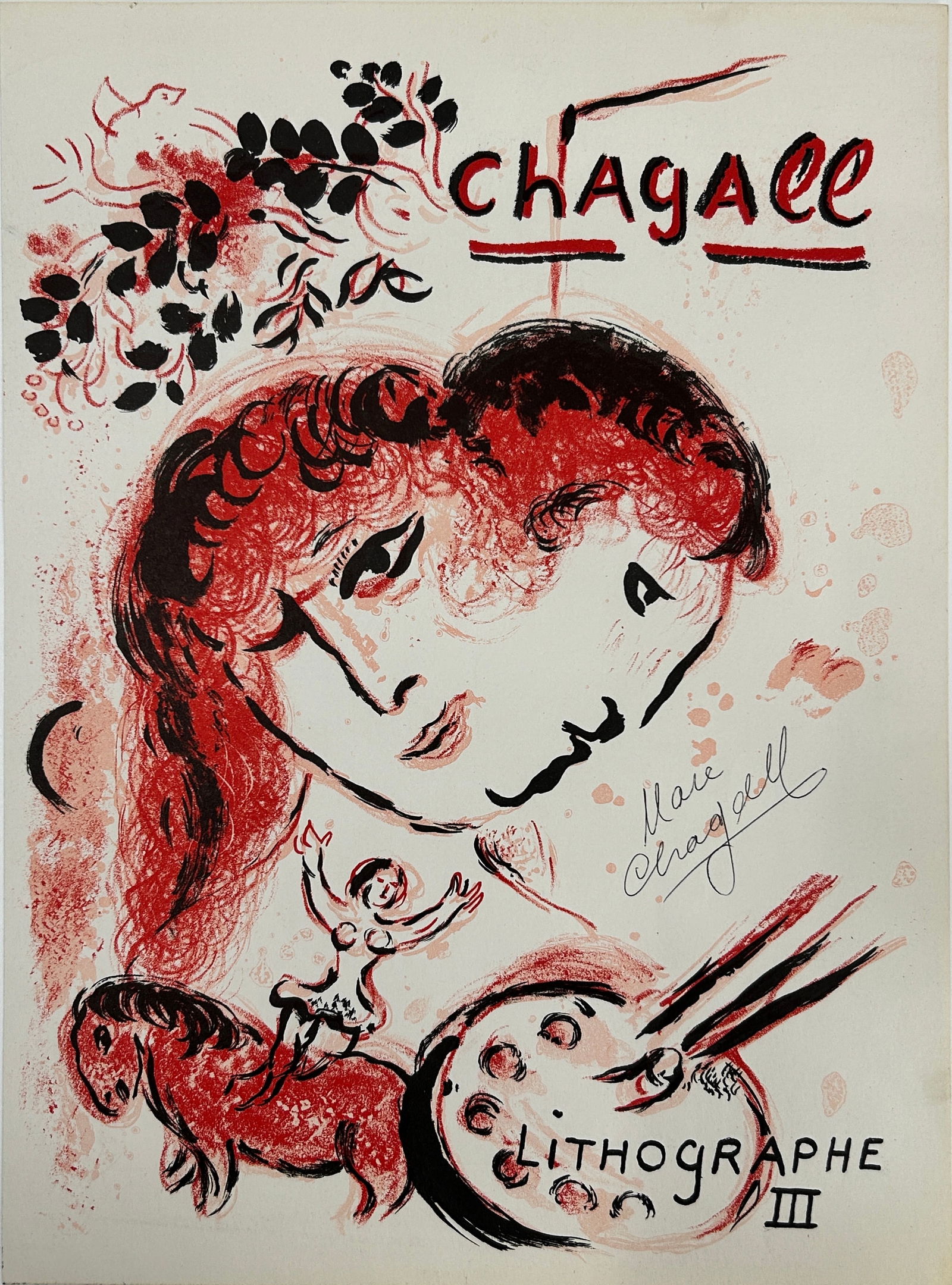 Chagall Litho III 1969 from Derriere Le Miroir (1 of 3)