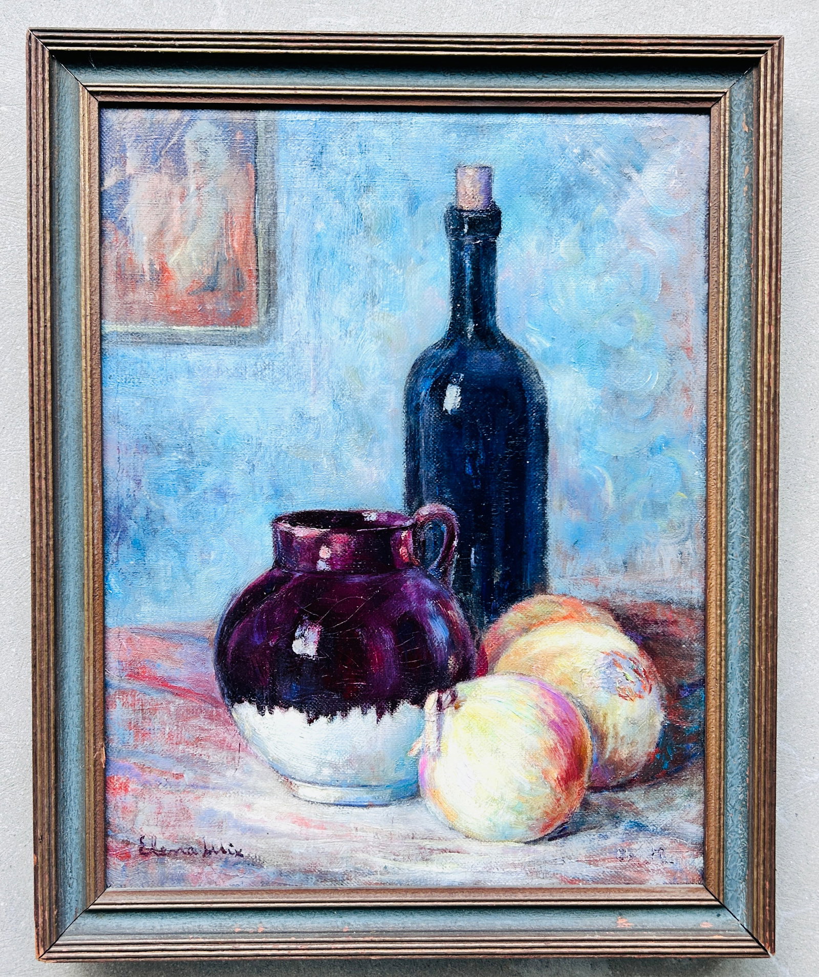 Original O/C Elana Mix Johnson (1889-1939): Original Oil on Canvas Signed Elana Mix Johnson (1889-1939) Still Life 17 W x 21 H Our Winter Sale takes place ONLINE ONLY, Sunday January 26th 2025 at 11 AM EST. Registration is open now and during