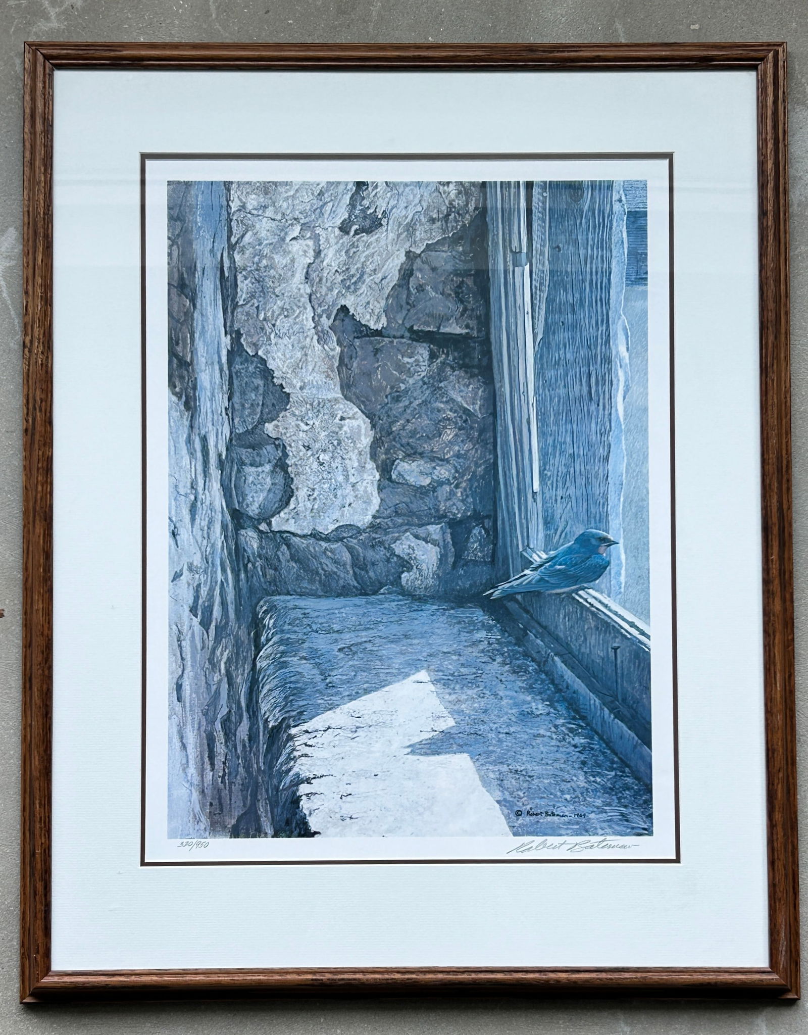 Robert Bateman Bird on Windowsill, 1969 (1 of 1)