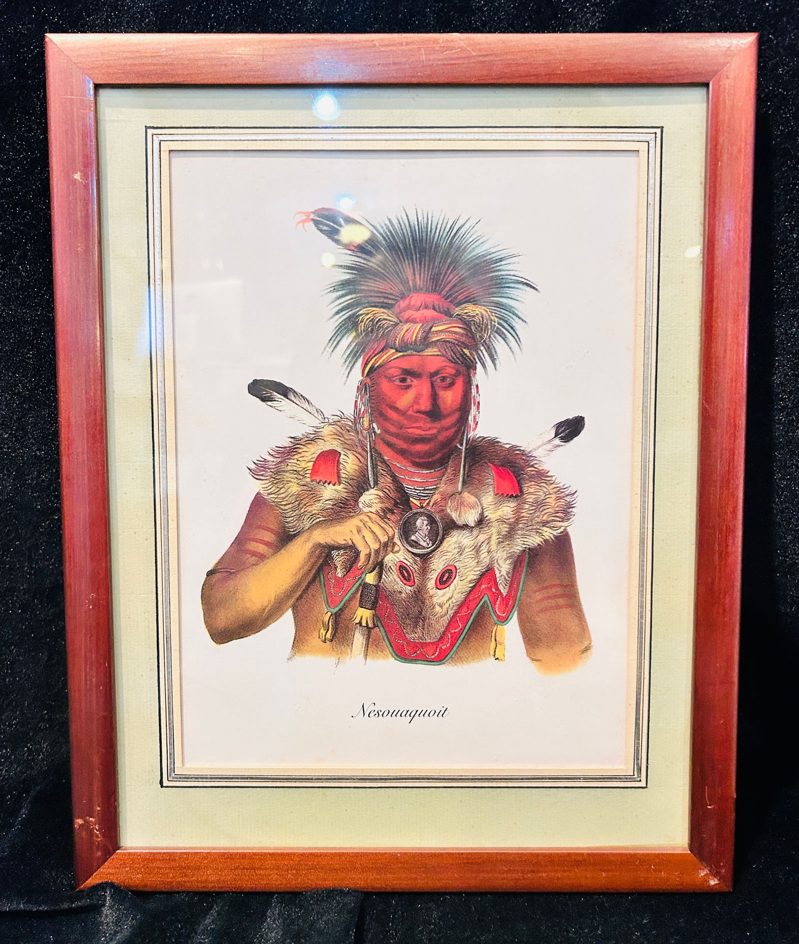 Vintage MCKINNEY & HALL - Nesouaquist HAND COLORED (1 of 2)