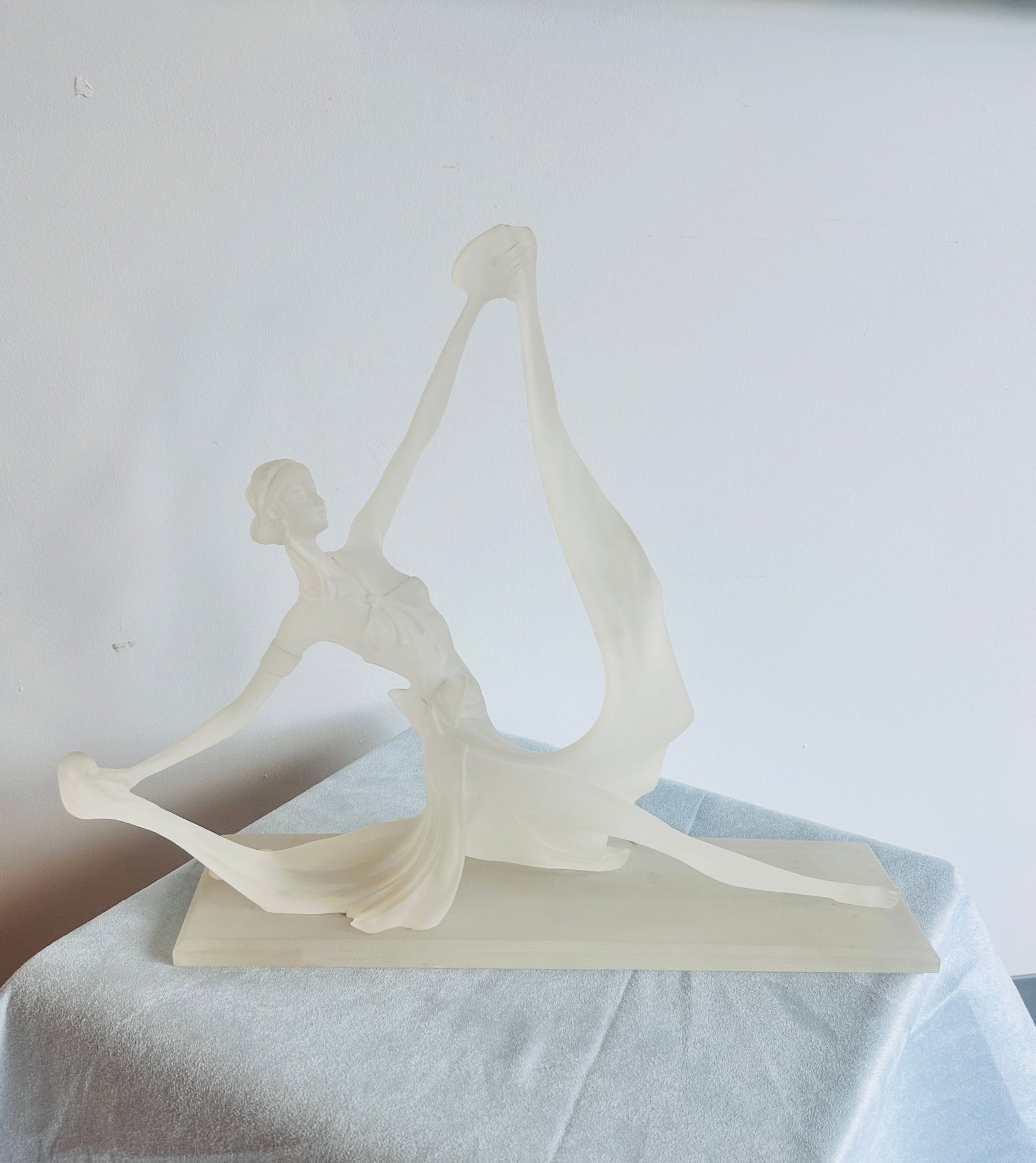 Vintage Frosted Lucite Acrylic Sculpture 'The Dawn Dancer' (1 of 3)