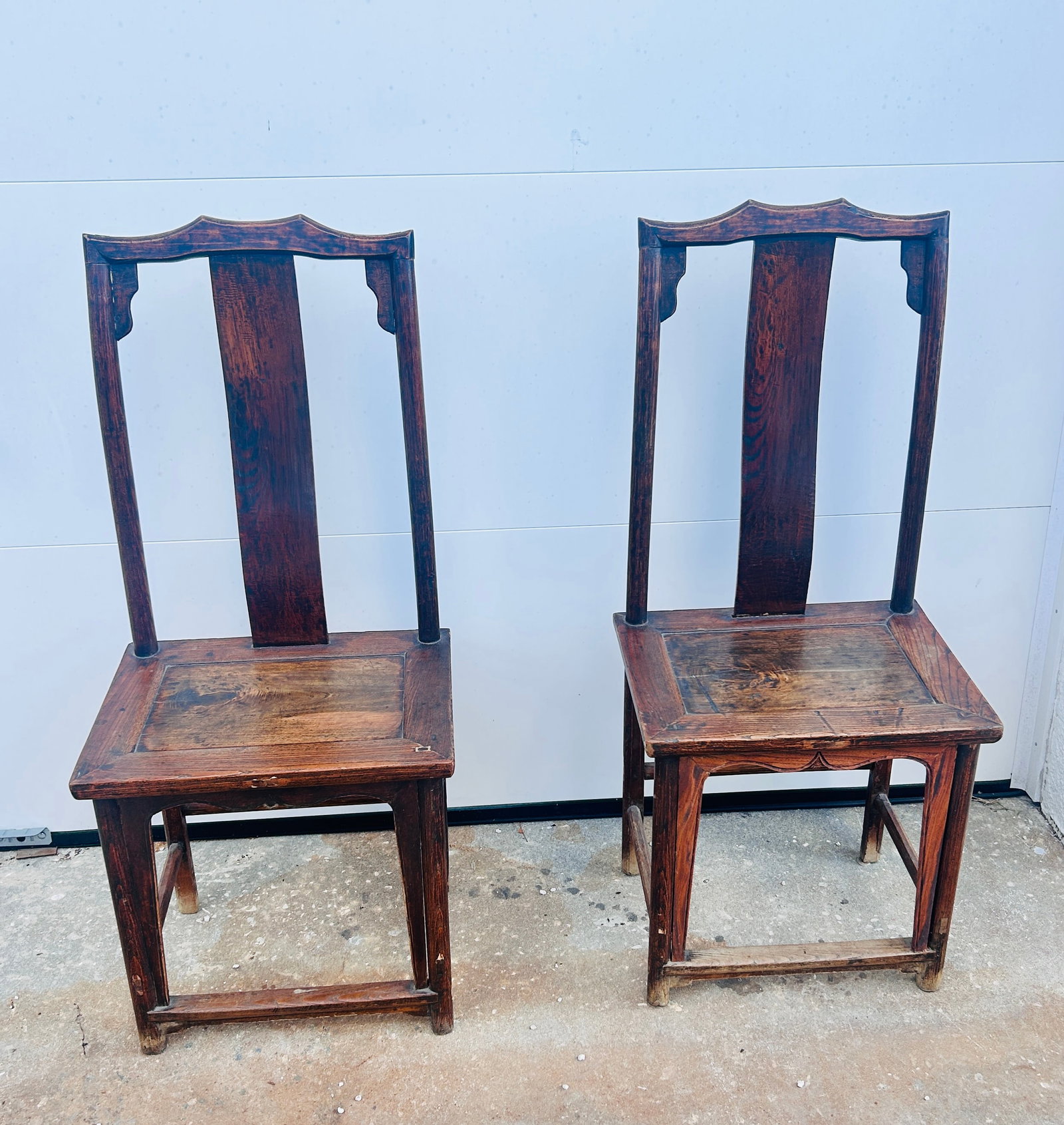 Chinese 19 C Pair Chairs: Chinese 19 C Pair Chairs 48 H x seat is 16 x 21 wide seat height is 21 inches Our Winter Sale takes place ONLINE ONLY, Sunday January 26th 2025 at 11 AM EST. Registration is open now and d