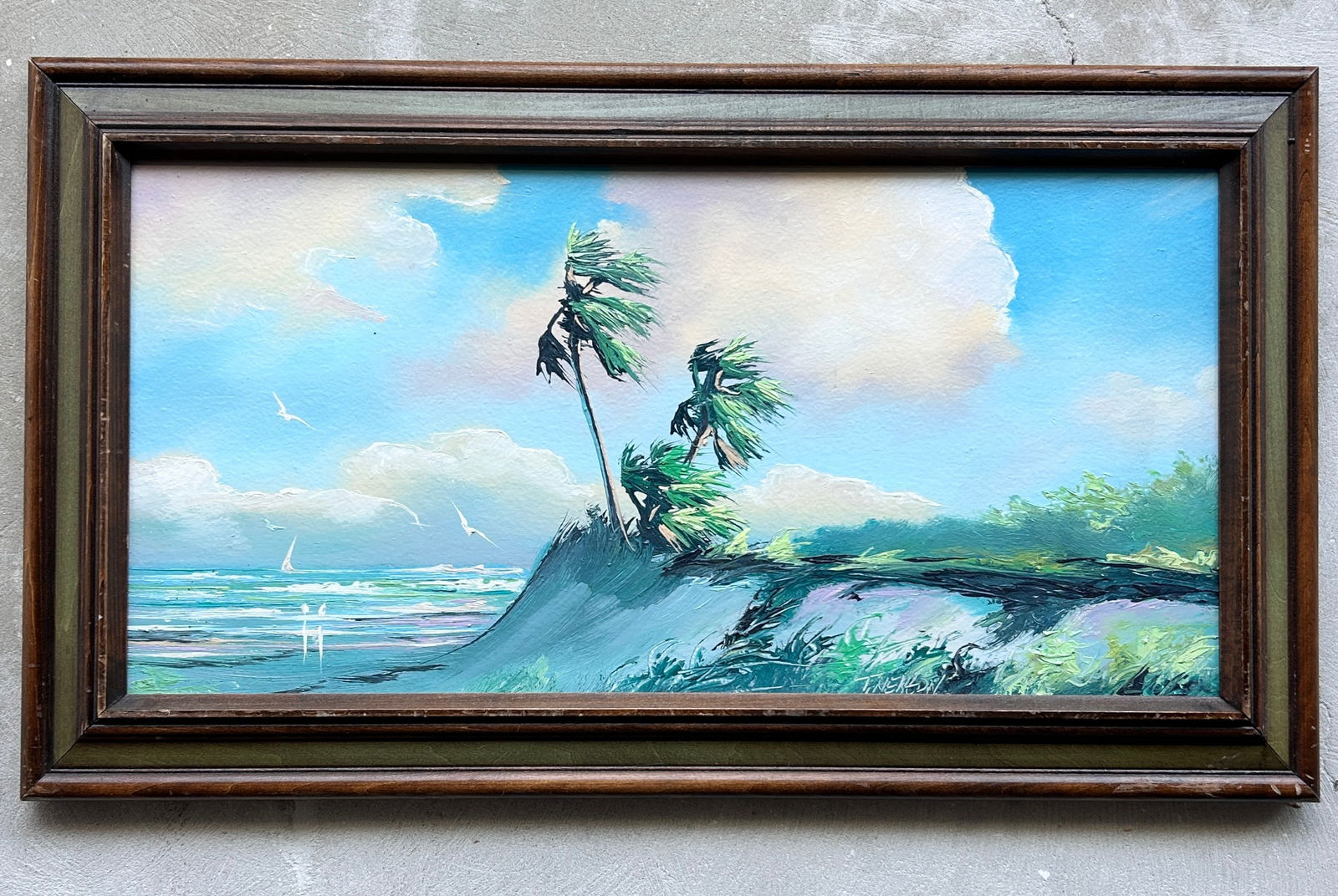 Tracy Newton 2nd Gen Highwaymen Palm Trees on dunes at beach (1 of 2)