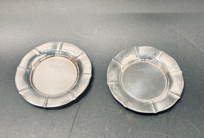 2 Arthur Stone Silver dishes