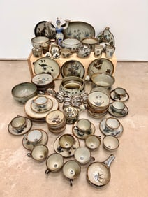 Large Vintage Collection (85 pieces) Ken Edwards Tonala Mexico Studio Pottery