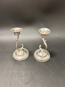Mexican Sterling Candlesticks Perlita