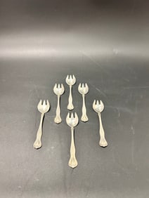 6 Small Rounded Forks