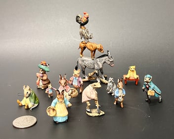 12 Original Vienna Miniature Bronzes
