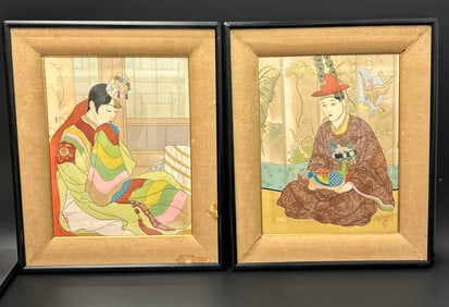 1948/50 Korean Wedding Couple Paul Jacoulet