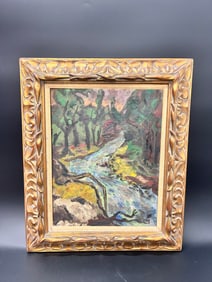 Maurice Glickman (1906-1981) Impressionist Landscape O/B