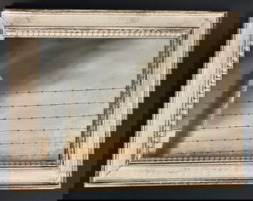 Charles Greenholt Original O/B Barbwire Fence in Storm