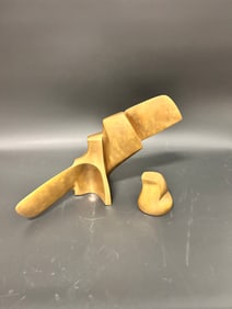 MCM Bronze 2 part sculpture