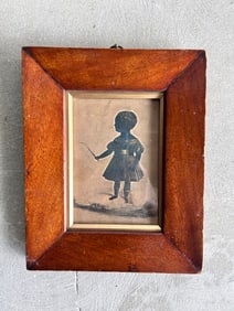 Fred Frith 1841 Silhouette of Girl w/riding crop