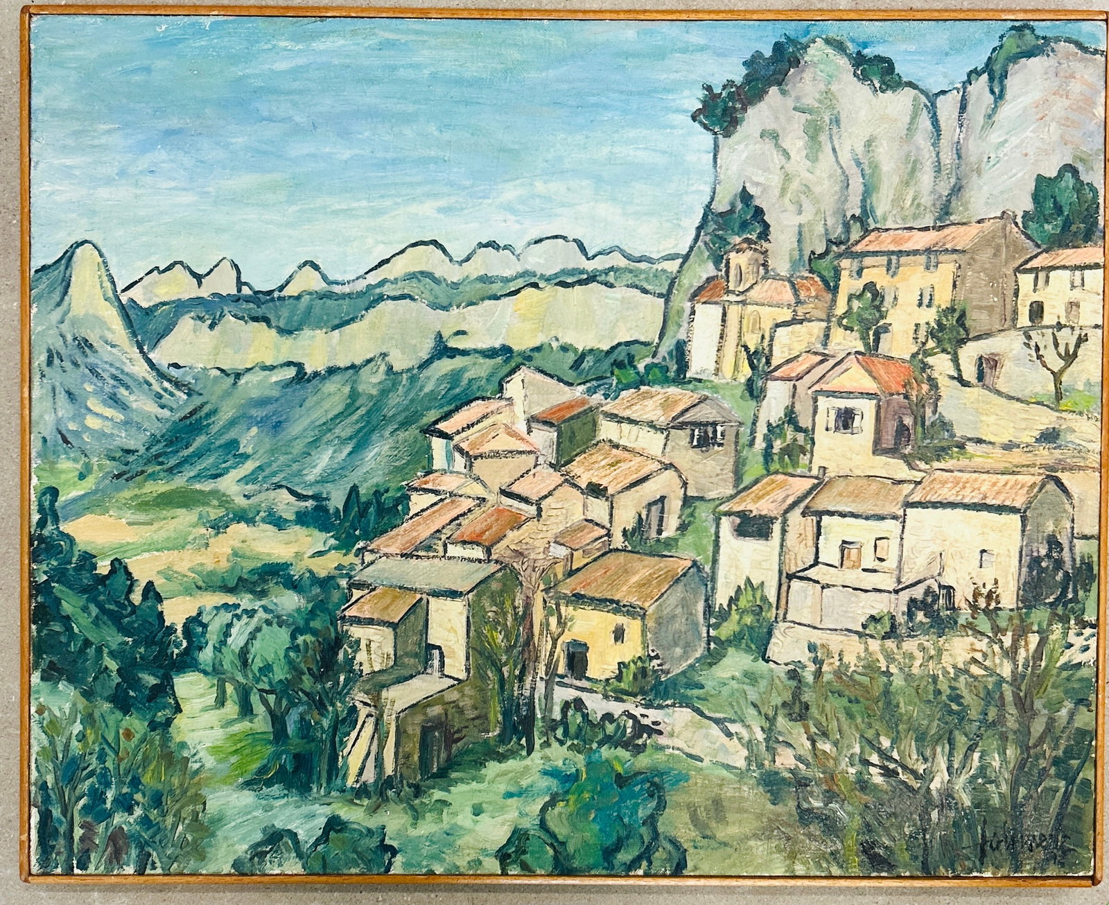O/C Signed MCM Landscape after Cezanne (1 of 2)