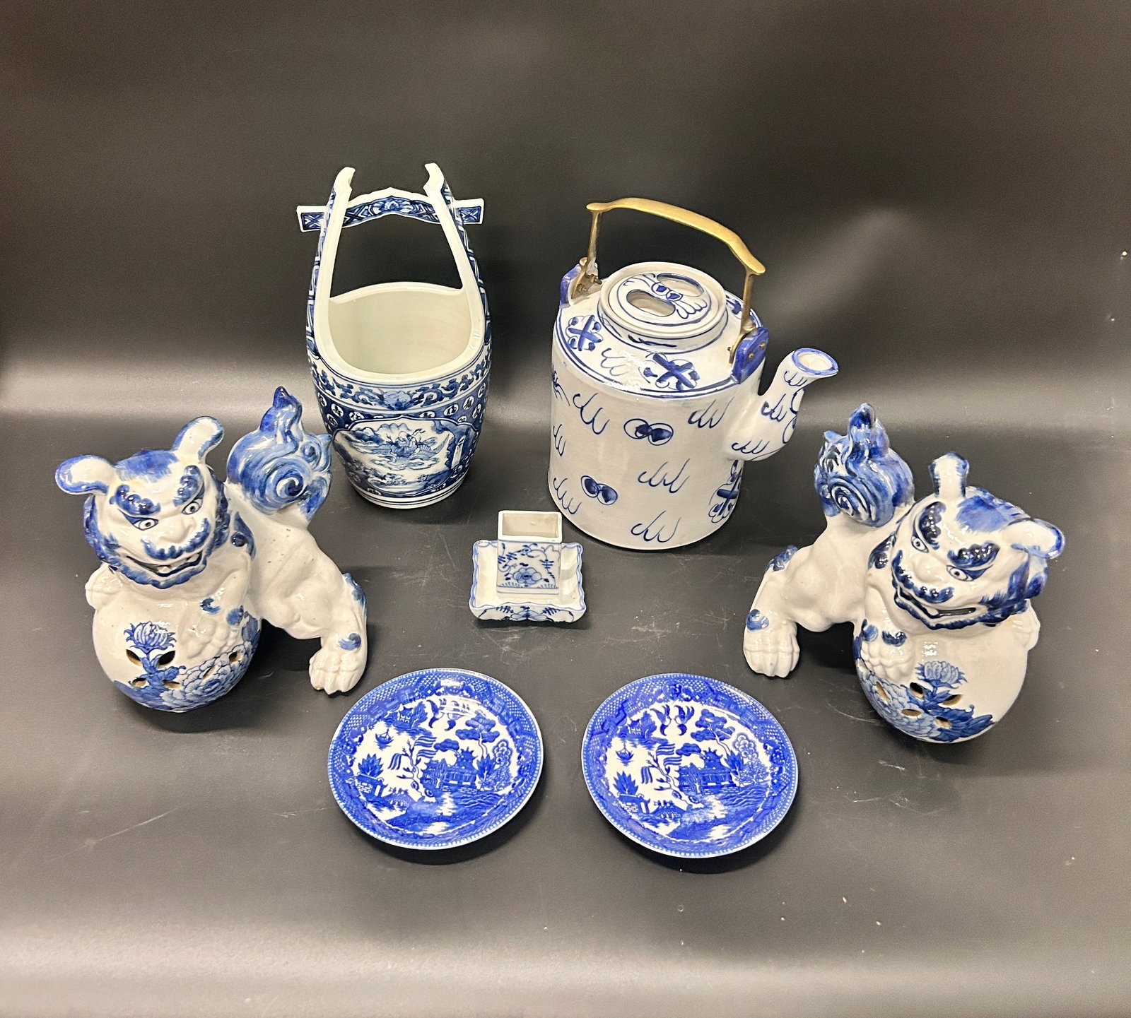 Collection of 7 Blue and White Ceramics (1 of 2)