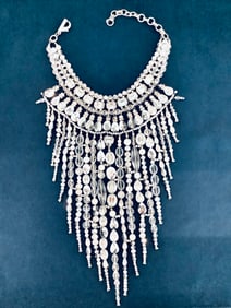 Chicos Collection Dauphine Bib Necklace R/S Pearl