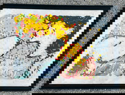 Tom Everhart 'Drama Queen' Snoopy and Lucy: Tom Everhart "Drama Queen" Snoopy and Lucy Hand Pulled Original Lithograph by Tom Everhart 372/500 size 38 x 28 inches Join us online for Long Lake Art and Antiques Spring Sale, June