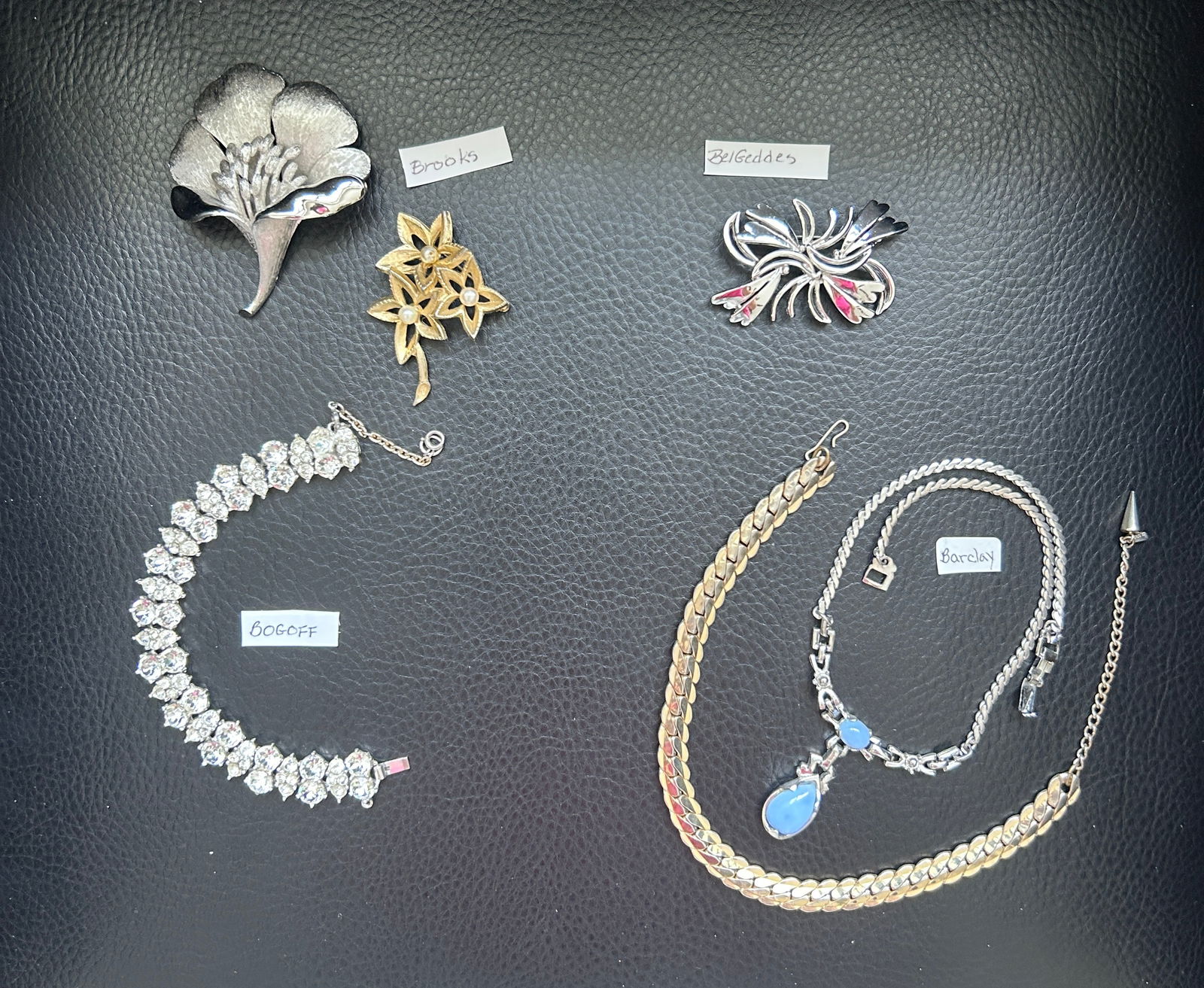 6 Vintage Designer Pieces Barclay BelGeddes Brooks Bogoff (1 of 2)